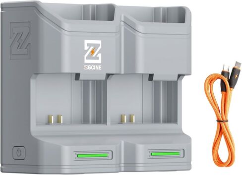 حافظة شحن ZGCINE PC2-FZ100 ذات فتحتين لبطارية سوني NP-FZ100 | شاحن PD سريع (شحن مزدوج 2.5 ساعة) | فتحتان لبطاقة SD/2 microSD | شاشة LED للطاقة | لسوني A1، A9، A7 سلسلة، ZV-E1 in Saudi Arabia