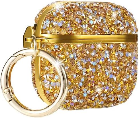 متوافق مع Apple Airpods 4 Case 2024 Glitter Cute Factions for AirPods iPod 4th Generation Bling Cover Cover Cover Cover for Women & Girls (Colorful) in Kuwait