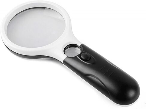 Portable Handheld Illuminated Magnifier Magnifying Glass Lens LED Light Aid for Seniors in Saudi Arabia