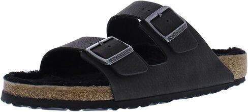 Birkenstock New Women's Arizona Shearling Slide Sandal Night Suede 38 N in Kuwait