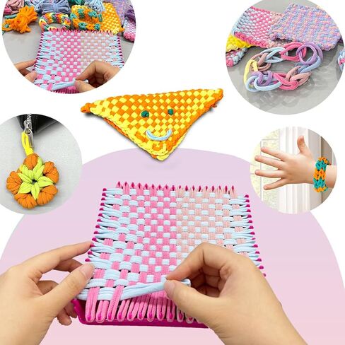 800 PCS Pastel Loom Loops for 7-Inch Weaving Loom – Soft Colored Refill Bands for DIY Potholder Crafts – Girls Gift Kit for Kids Ages 6+, Arts & Craft Supplies in Saudi Arabia