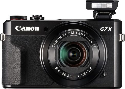 Canon PowerShot G7 X Mark II Digital Camera w/ 1 Inch Sensor and tilt LCD screen - Wi-Fi & NFC Enabled (Black) (Renewed) in Saudi Arabia