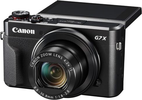 Canon PowerShot G7 X Mark II Digital Camera w/ 1 Inch Sensor and tilt LCD screen - Wi-Fi & NFC Enabled (Black) (Renewed) in Saudi Arabia