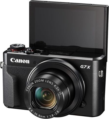 Canon PowerShot G7 X Mark II Digital Camera w/ 1 Inch Sensor and tilt LCD screen - Wi-Fi & NFC Enabled (Black) (Renewed) in Saudi Arabia
