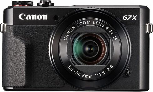 Canon PowerShot G7 X Mark II Digital Camera w/ 1 Inch Sensor and tilt LCD screen - Wi-Fi & NFC Enabled (Black) (Renewed) in Saudi Arabia