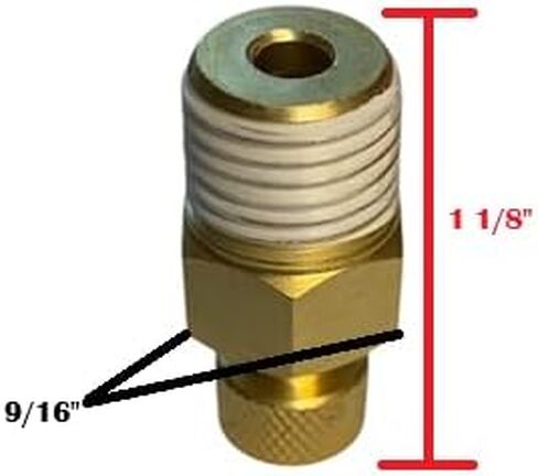 American Made Tank Drain Valve Compatible With Campbell Hausfeld HL030700AV, ST030100AV, CW4023, GR001400AJ, D-1403 in Saudi Arabia