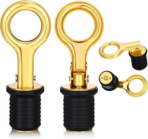 2 Pieces Stainless Steel Drain Snap Plug Boat Drain Plug for Drains (1 Inch) in Kuwait