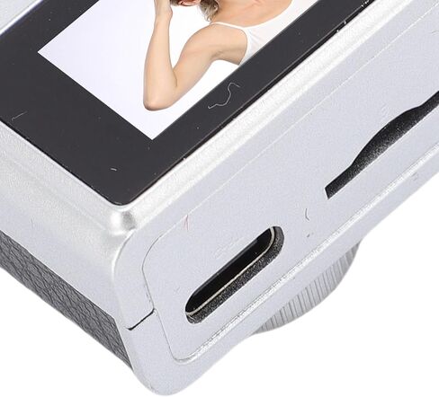 كاميرا سلسلة مفاتيح صغيرة، 1080 بكسل 2 ميجابكسل 0.96 بوصة شاشة ملونة كاميرا رقمية قديمة مع 4 مرشحات وفلاش LED، لتوصيل الهاتف (أسود) in Kuwait