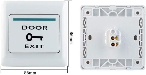 Access Control keypad 125KHZ RFID Controller, 10 125KHz RFID Key fobs, 12V 3A Power Supply, exit Switch Button, Suitable for Home Security System Access Control in Saudi Arabia