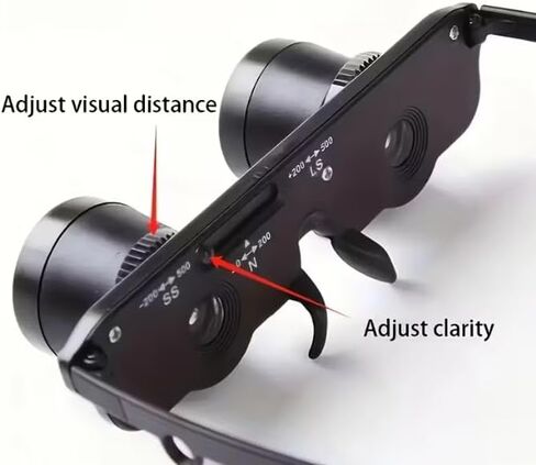 3-in-1 Glasses-Style Binoculars,Telescope & Magnifying Glass Combo | The Must-Have All-in-One Optical Gear for Outdoorsmen - Perfect for Exciting Hunting, Bird Watching & Fishing Trips in Saudi Arabia