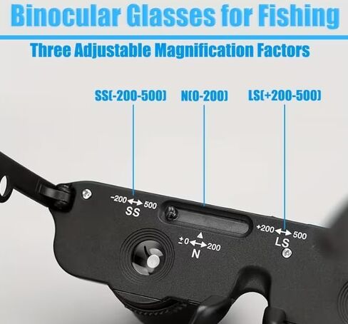 3-in-1 Glasses-Style Binoculars,Telescope & Magnifying Glass Combo | The Must-Have All-in-One Optical Gear for Outdoorsmen - Perfect for Exciting Hunting, Bird Watching & Fishing Trips in Saudi Arabia