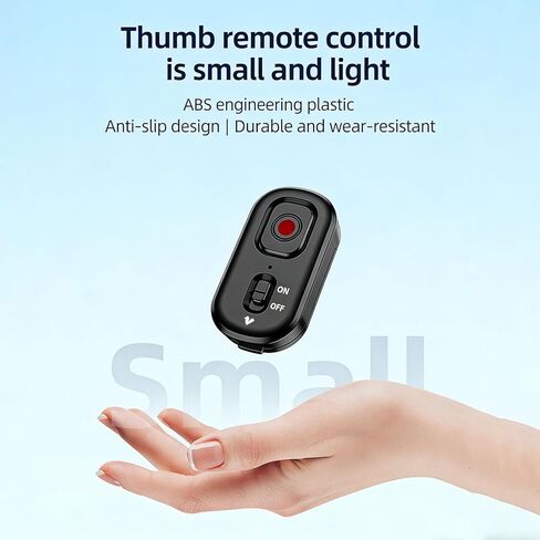 جهاز تحكم عن بعد لاسلكي من Yunseity لكاميرا الحركة 5.0 نطاق 10 متر متوافق مع 360 ONE RS GO 3S ACE Pro X3 X4 X5 مع بطارية مدمجة مقاومة للماء IPX4 in Saudi Arabia