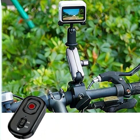 جهاز تحكم عن بعد لاسلكي من Yunseity لكاميرا الحركة 5.0 نطاق 10 متر متوافق مع 360 ONE RS GO 3S ACE Pro X3 X4 X5 مع بطارية مدمجة مقاومة للماء IPX4 in Saudi Arabia