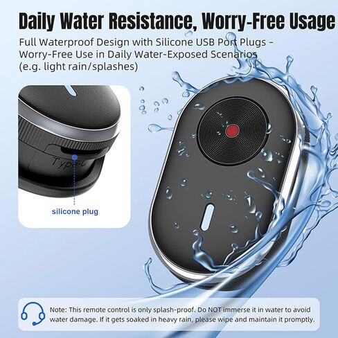 LICHIFIT Universal Bluetooth Remote Controller for DJI Osmo 360 /Action 6 for Insta360 X5/ ACE PRO 2/GO Ultra for GoPro Hero 13/Max 2 Camera Smartphone Waterproof Mini Wireless Smart Remote Control in Saudi Arabia