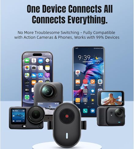 LICHIFIT Universal Bluetooth Remote Controller for DJI Osmo 360 /Action 6 for Insta360 X5/ ACE PRO 2/GO Ultra for GoPro Hero 13/Max 2 Camera Smartphone Waterproof Mini Wireless Smart Remote Control in Saudi Arabia