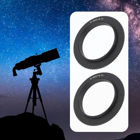 2 قطعة M42 ذكر إلى M42 ذكر محول حلقة سبائك الألومنيوم مزدوجة الجانب T2 ذكر اقتران M42x0.75mm للتلسكوب in Saudi Arabia