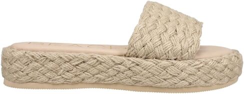BEACH by Matisse Womens Caspia Espadrille Platform Slide Casual Sandals Casual Mid Heel 2-3" - Beige - Size 8 M in Saudi Arabia