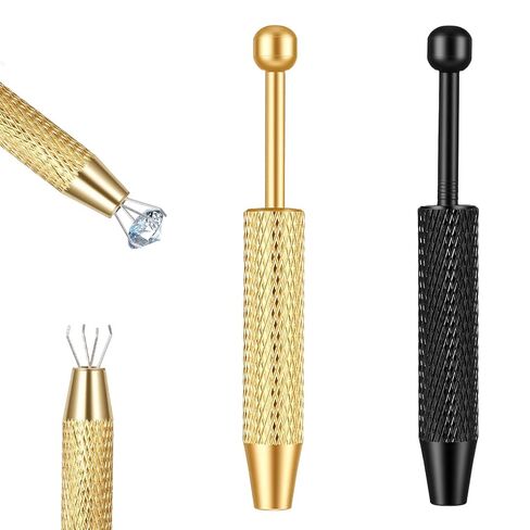 2 PCS ثقب أداة Grabber ، Mini Grabber Pen Steel Stainless Steel 4 Prongs Claw Claw Piercing Ball Holder Jeweler Mope Up Parts Parts for Jewelry Craft (Pink) in Saudi Arabia