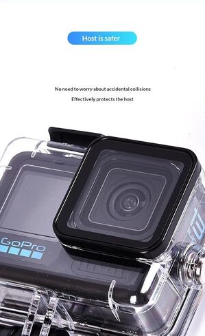 Waterproof Housing Case for GoPro Hero 13/12/11/10/9, Underwater Diving Protective Shell with Aluminum Alloy Lens Bezel, Clear High Light Transmission Camera Accessories in Saudi Arabia