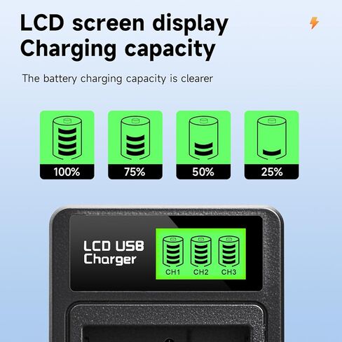 قطعتان من بطارية بديلة بقدرة 2400 مللي أمبير في الساعة مع مجموعة شاحن بطارية بشاشة LCD ثلاثية القنوات لملحقات الكاميرا الرياضية Insta360 Ace/Ace Pro/Ace Pro2 in Saudi Arabia