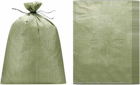 PATIKIL Heavy Duty Sand Bags, (23.6"x33.5", Gray) (10 Pcs), Empty Sandbags Woven Polypropylene Sandbags Sand Bags Suit for - Flooding Weight Construction Earth Bag Homes in Saudi Arabia