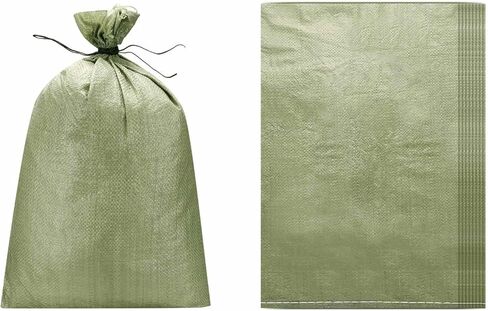 PATIKIL Heavy Duty Sand Bags, (17.8"x27.6", Gray) (10 Pcs), Empty Sandbags Woven Polypropylene Sandbags Sand Bags Suit for - Flooding Weight Construction Earth Bag Homes in Saudi Arabia