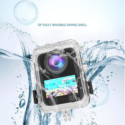 40M Full-Protection Waterproof Case for DJI OSMO 360 Camera Anti-Pressure Anti-Scratch Bump-Resistant Drop-Proof PC Diving Housing with Anti-Fog Insert Ensuring 360° Barrier-Free Underwater Shooting in Saudi Arabia