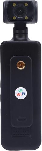 كاميرا فيديو بدقة 4K فائقة الدقة مع عدسة دوارة 180 درجة وكاميرا WiFi Action للتسجيل الرياضي في الهواء الطلق ومسجل فيديو صغير محمول يدعم ذاكرة تصل إلى 256 جيجا بايت in Kuwait