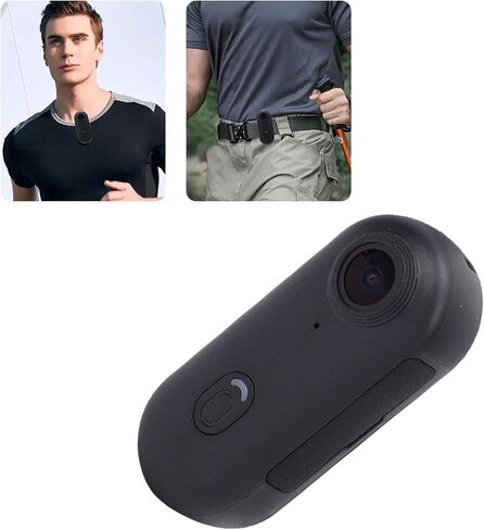 Dpofirs 4K Action Camera, Ultra HD 1080P Video Sports Camera with Magnetic Lanyard and 360 Rotating Clamp, for Cycling Motorcycle Vlogging POV Recording in Saudi Arabia