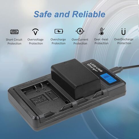 بطارية بديلة MULS EN-EL25 وشاحن USB مزدوج لكاميرات Ni kon Z50، Z 50، Z fc الرقمية المتوافقة مع بطارية Ni kon EN-EL25 ENEL25،EN-EL25a 4241 7.6V 1350mAh 10.26Wh in Saudi Arabia