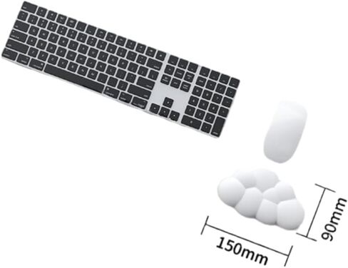 Hand Protection Cloud Mouse Pad and Keyboard Wrist Rest with Wrist Support Silicone Keyboard Hand Rest Pad V Blue in Saudi Arabia