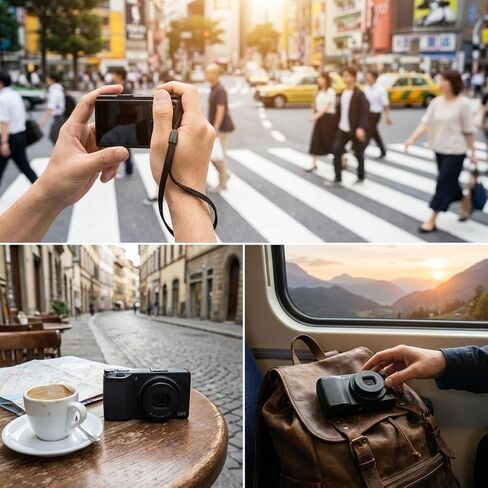Ricoh GR IV Digital Camera | Compact Pocket Camera with Fast f2.8 Lens, Image Stabilization, and Portable for Everyday and Travel Photography + Photo Software + Light + 64GB Card + Bag + Tripod + More in Saudi Arabia