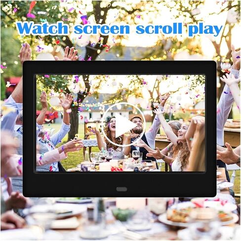 إطار صور رقمي 7 بوصات HD LED إطار صور رقمي MP3 MP4 مشغل أفلام يدعم USB/MMC/SD/MS بطاقة 800 * 480 صورة ذكية (أبيض) in Saudi Arabia