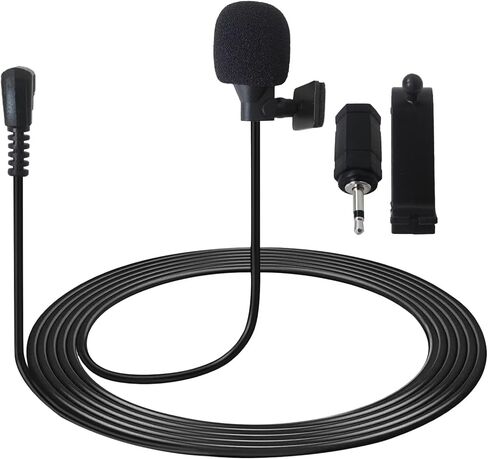 3.5mm Microphone Assembly Car Radio Mic Replacement, 16ft /5M Cable Microphone with 3.5mm to 2.5mm Adapter, Mic for Style No.: MVH-X36BT, MVH-X370BT, SPH-DA01, SPH-DA100, SPH-DA110 in Kuwait