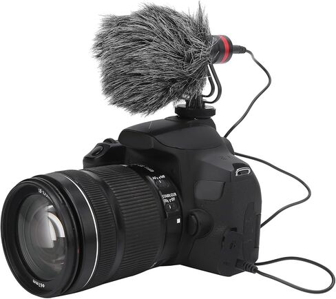 ميكروفون صغير EY-86A، حساسية عالية لكاميرات DSLR وفيديو الهاتف. مُحسّن لأداء الكاميرا وميكروفون الهاتف، مما يوفر جودة صوت فائقة في تصميم صغير الحجم in Saudi Arabia