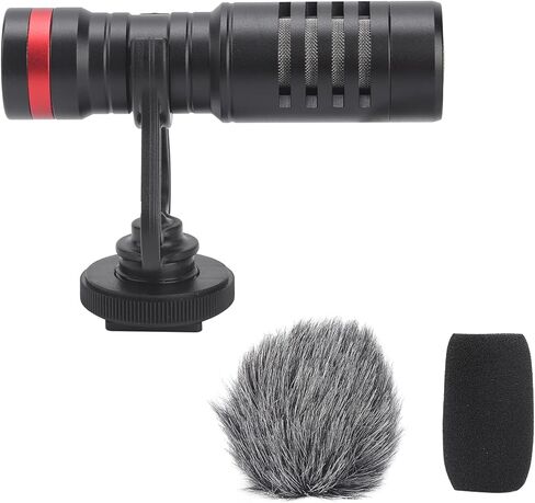 ميكروفون صغير EY-86A، حساسية عالية لكاميرات DSLR وفيديو الهاتف. مُحسّن لأداء الكاميرا وميكروفون الهاتف، مما يوفر جودة صوت فائقة في تصميم صغير الحجم in Saudi Arabia