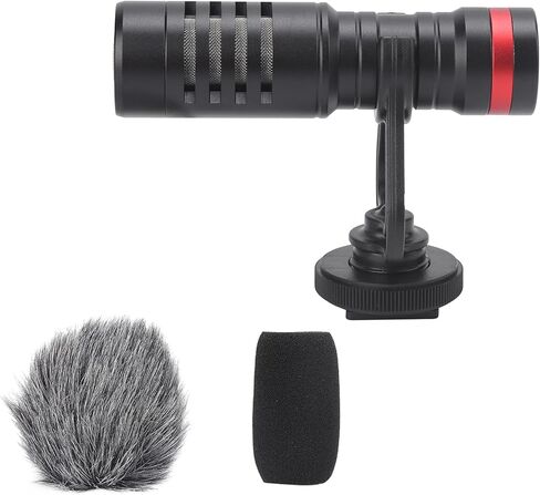 ميكروفون صغير EY-86A، حساسية عالية لكاميرات DSLR وفيديو الهاتف. مُحسّن لأداء الكاميرا وميكروفون الهاتف، مما يوفر جودة صوت فائقة في تصميم صغير الحجم in Saudi Arabia