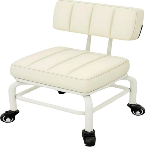 المتداول البراز خطوة البراز المتداول البراز مع دعم الظهر البراز ميكانيكي على العجلات، وانخفاض المتداول البراز البراز القدم البراز كرسي مكتب بو الجلود مع مسند الظهر للمتجر، المنزل، المكتب، المرآب، مكتبة in Kuwait