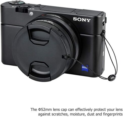 JJC Lens Fitler Adapter with Auto Lens Cap for Sony ZV-1 ZV1 ZV-1 II ZV1II Digital Camera, Compact & Lightweight in Saudi Arabia