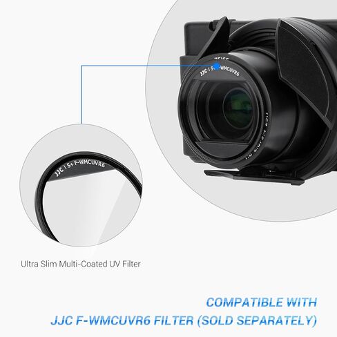 JJC Lens Fitler Adapter with Auto Lens Cap for Sony ZV-1 ZV1 ZV-1 II ZV1II Digital Camera, Compact & Lightweight in Saudi Arabia