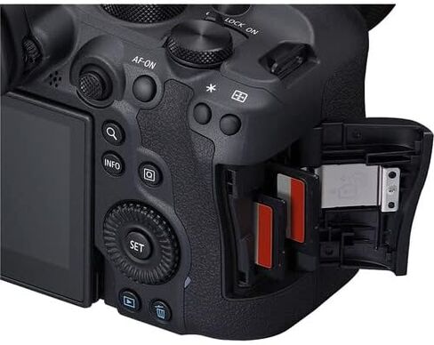 كاميرا Canon EOS R6 Mark II بدون مرآة مع مجموعة عدسات مقاس 24-50 مم + حزمة متميزة تتضمن ذاكرة فائقة سعة 128 جيجابايت ومرشحات وميكروفون وإضاءة LED وبرامج صور وفيديو والمزيد (33 قطعة) (متجددة) in Saudi Arabia