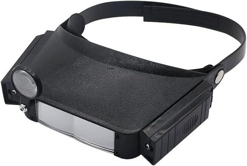 Head-Mounted Magnifying Glass Third-Hand Lighting with Light Dual-Lens Headphone Type in Saudi Arabia