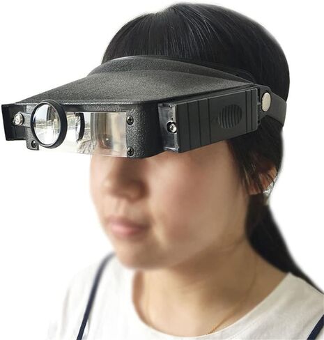 Head-Mounted Magnifying Glass Third-Hand Lighting with Light Dual-Lens Headphone Type in Saudi Arabia