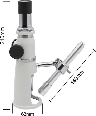 Portable 100x Mini Jewelry Magnifying Glass Microscope Monocular Handle with Gradient in Saudi Arabia