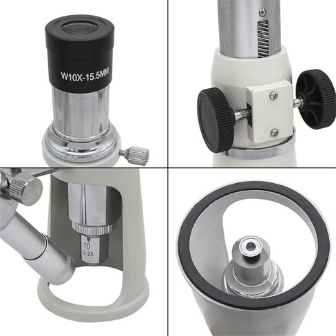 Portable 100x Mini Jewelry Magnifying Glass Microscope Monocular Handle with Gradient in Saudi Arabia