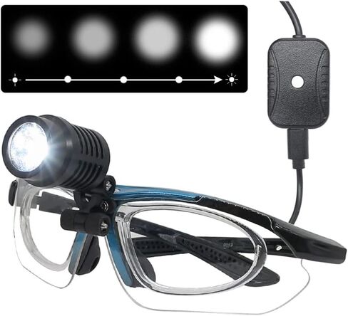 Headlight with Light Glasses Brightness Adjustable for ENT Examination Magnifying Glass in Saudi Arabia