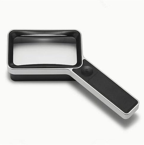 Magnifying Glass with Square Led Light 30 Times Rechargeable Reading Repair in Saudi Arabia