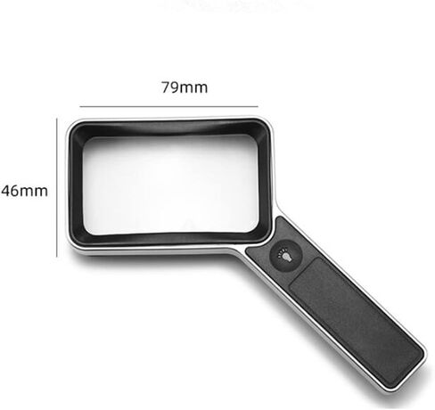 Magnifying Glass with Square Led Light 30 Times Rechargeable Reading Repair in Saudi Arabia