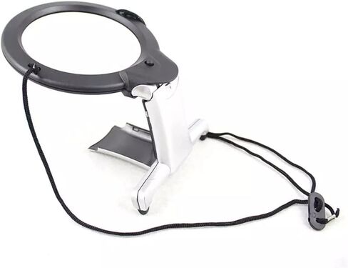 Hands Free Lighting Magnifier Neck Hanging Desk Tool Suitable for Repair Elderly Embroidery in Saudi Arabia