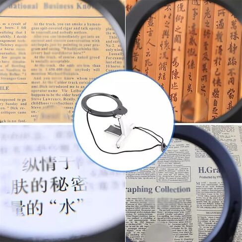 Hands Free Lighting Magnifier Neck Hanging Desk Tool Suitable for Repair Elderly Embroidery in Saudi Arabia